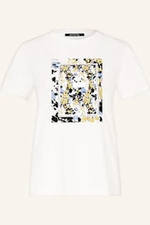 Comma, T-Shirt weiss