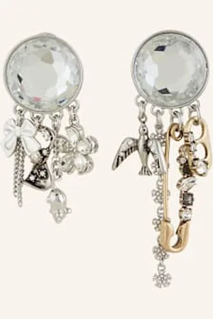 Marc Jacobs Wiszące Kolczyki The Grunge Glam Gem Earrings gold