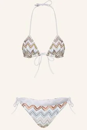 Missoni Bikini Trójkątne Z Błyszczącą Przędzą beige