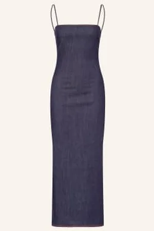 Alaïa Alaïa Sukienka Jeansowa blau