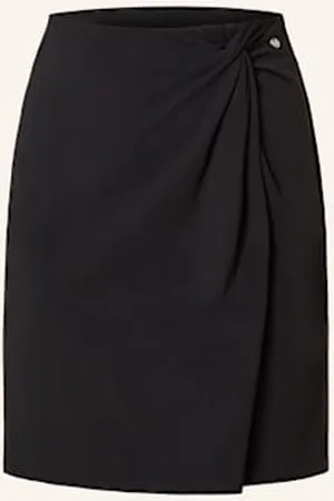 HUGO BOSS Spódnica Z Dżerseju Eflip schwarz