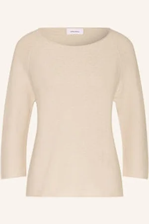 DARLING HARBOUR Sweter Z Rękawem 3/4 beige