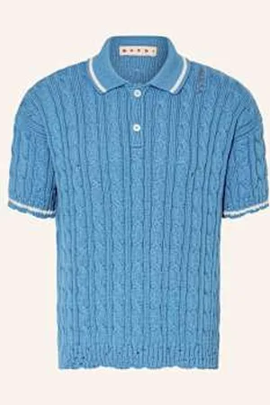 Marni Koszulka Polo Z Dzianiny blau