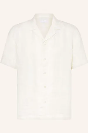 Eton Koszula Z Klapami Comfort Fit Z Lnu weiss