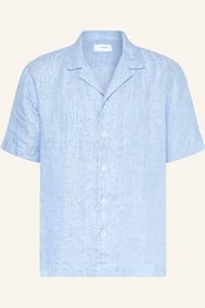 Eton Koszula Z Klapami Comfort Fit Z Lnu blau