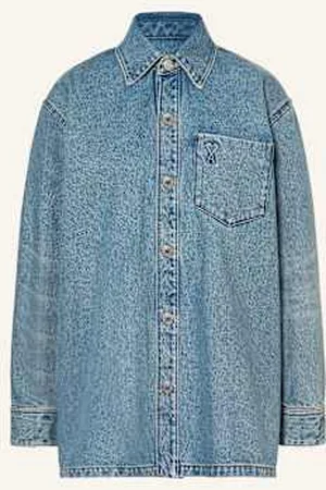 Ami Jeansowa Koszula Wierzchnia blau
