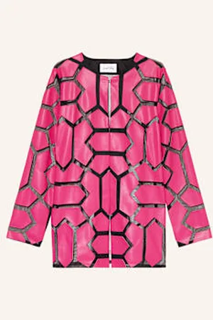 Joseph Ribkoff Kurtka Z Imitacji Skóry pink