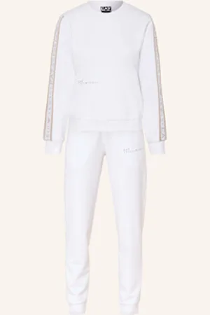 EA7 Zestaw: Bluza Nierozpinana I Spodnie Dresowe Natural ventus7 weiss