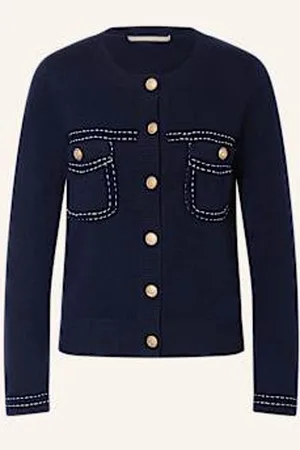 The Mercer Kardigan Z Kaszmiru blau