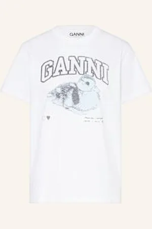Ganni T-Shirt weiss
