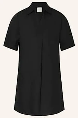 Calvin Klein Sukienka Z Dodatkiem Lnu schwarz