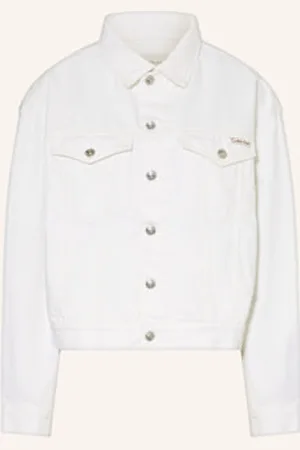 Calvin Klein Kurtka Jeansowa weiss