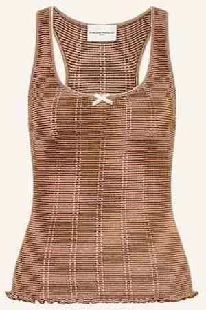 Claudie Pierlot Top Z Dzianiny braun