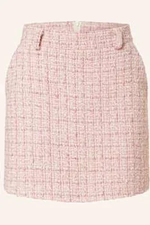 Mrs & HUGS Spódnica Z Tweedu Z Błyszczącą Przędzą pink