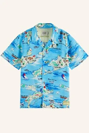 Scotch&Soda Koszula Z Klapami blau