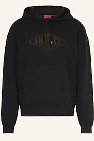 HUGO BOSS Bluza Z Kapturem Dacorolo schwarz
