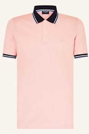 Olymp Koszulka Polo Z Piki Casual Fit rosa