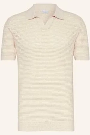 Profuomo Koszulka Polo Z Dzianiny Regular Fit weiss