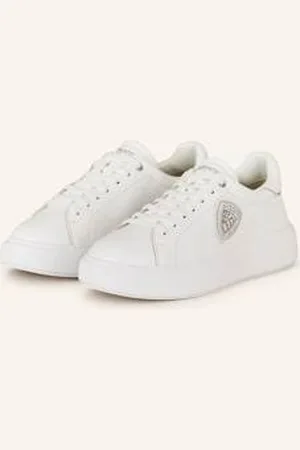 Blauer Sneakersy Venus Z Ozdobnymi Kamykami weiss