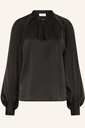 Filippa K Bluzka Z Satyny schwarz