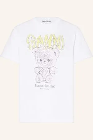 Ganni T-Shirt weiss