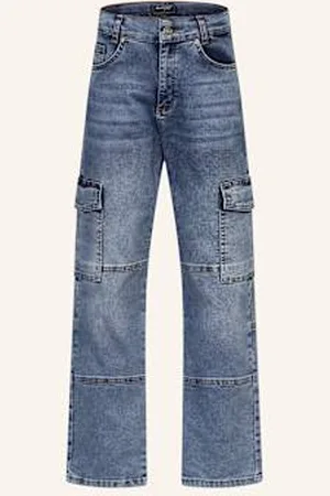 Blue Effect Bojówki W Stylu Jeansowym blau