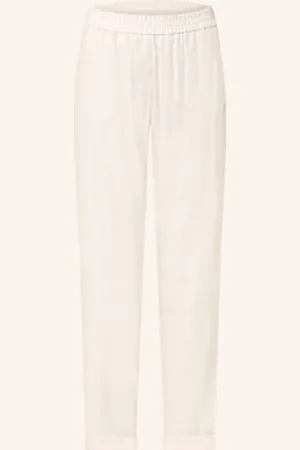 Marc Cain Spodnie Rhodos Z Lnem beige