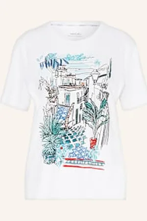 Marc Cain T-Shirt Z Cekinami weiss