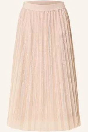 Betty & Co Spódnica Plisowana Z Siateczki beige