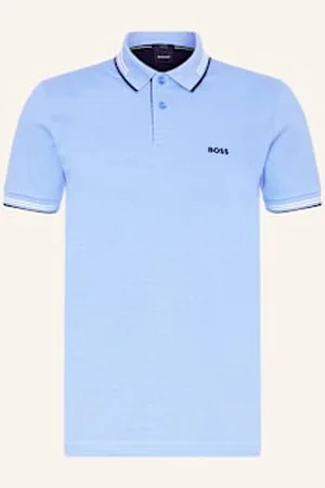 HUGO BOSS Koszulka Polo Z Piki Paul Slim Fit blau
