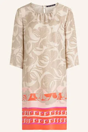 Betty Barclay Sukienka Satynowa Z Rękawami 3/4 beige