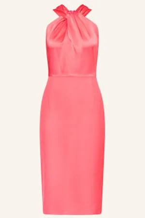 HUGO BOSS Sukienka Koktajlowa Datinar Z Mieszanki Materiałów pink