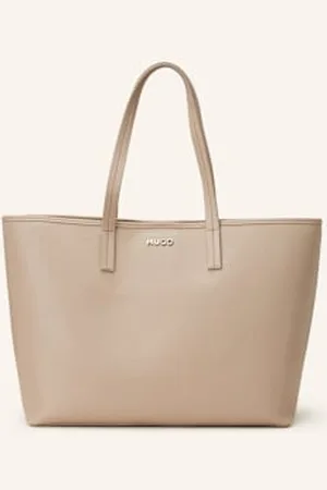 HUGO BOSS Torba Shopper Chris Z Saszetką beige