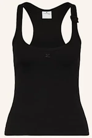 Courrèges Top schwarz