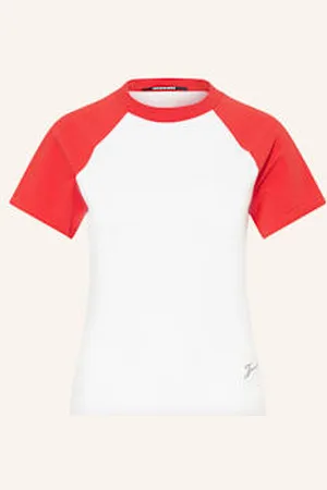 Jacquemus T-Shirt Le Mini Tshirt Baseball weiss