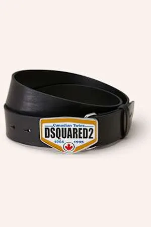 Dsquared2 Pasek Skórzany schwarz