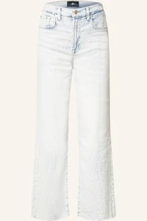 7 for all Mankind Jeansy 7/8 Cropped Alexa blau