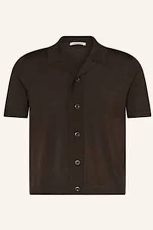 Sandro Dzianinowa Koszula Z Klapami Extra Slim Fit gruen