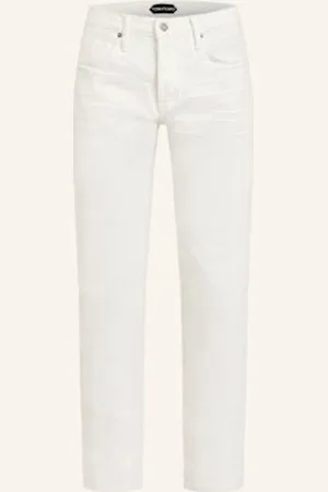 Tom Ford Jeansy Straight Fit weiss