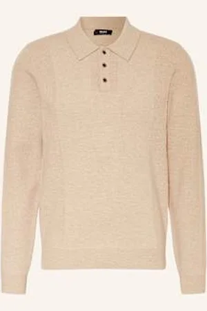Reiss Koszulka Polo Z Dzianiny Kingsley beige