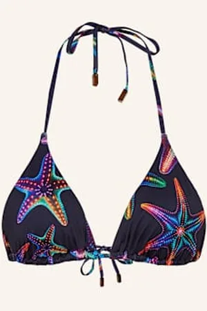 Vilebrequin Góra Od Bikini Trójkątnego Fleur Disco Stars blau