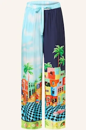 Seafolly Spodnie Cuba Z Jedwabiem blau