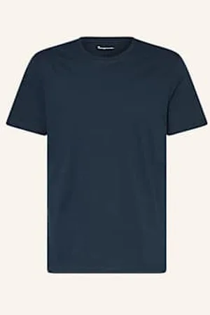 Knowledge Cotton Apparal T-Shirt Agnar blau