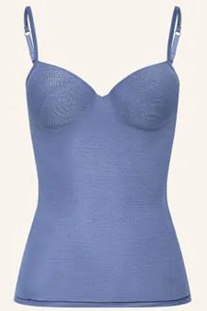 Hanro Koszulka Z Biustonoszem Allure blau