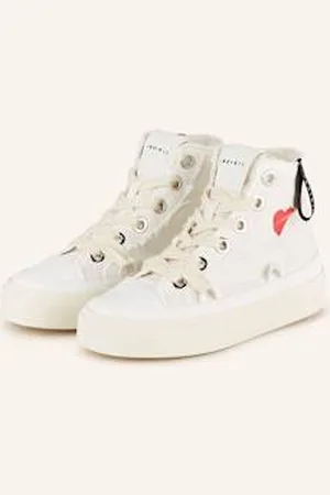 INUIKII Wysokie Sneakersy Distressed Matilda weiss