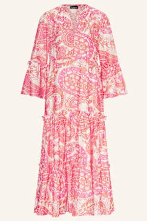 Grace Sukienka Z Falbankami rosa