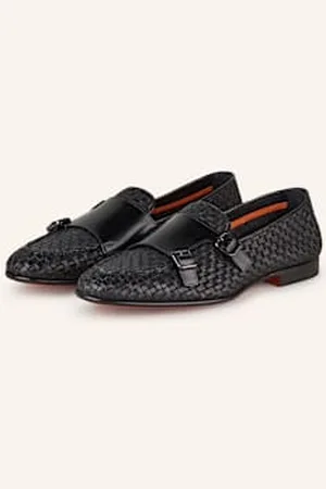 santoni Podwójne Monki schwarz