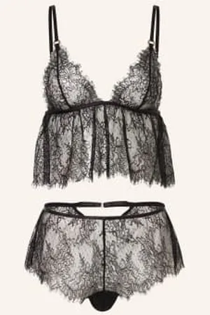 BlueBella Zestaw Peony: Top I Szorty schwarz