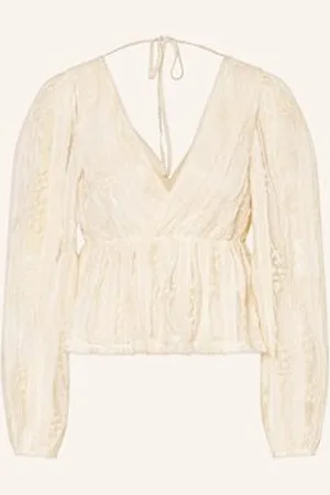 Gina Tricot Bluzka Z Siateczki weiss