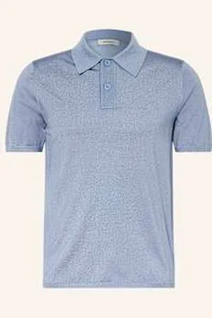 Sandro Koszulka Polo Z Dzianiny blau